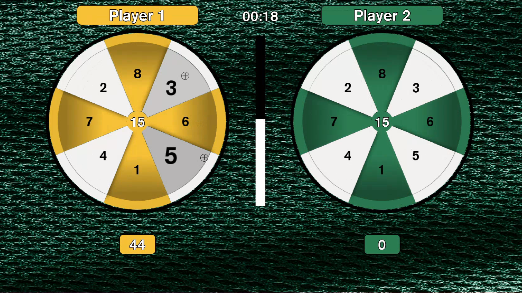 Image showing a green and yellow colored Darts game