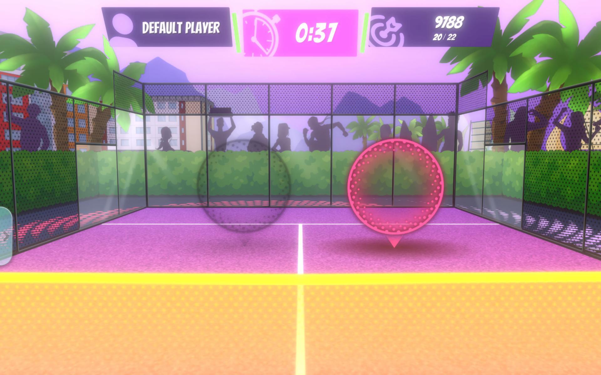 Screenshot of the Padel Game on MultiBall