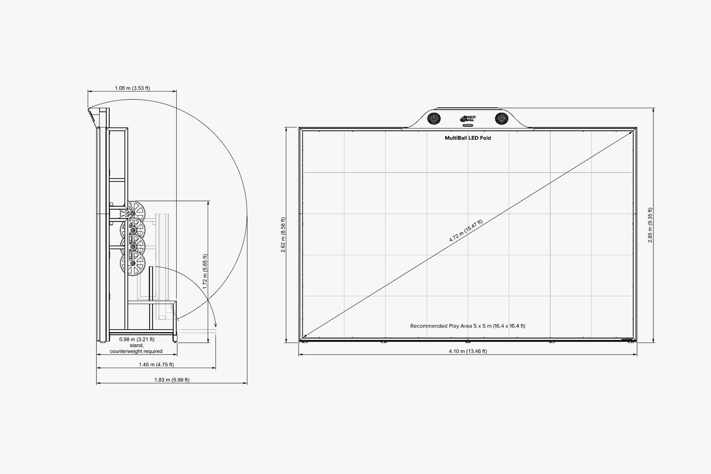 Measurements of the MultiBall LED Fold