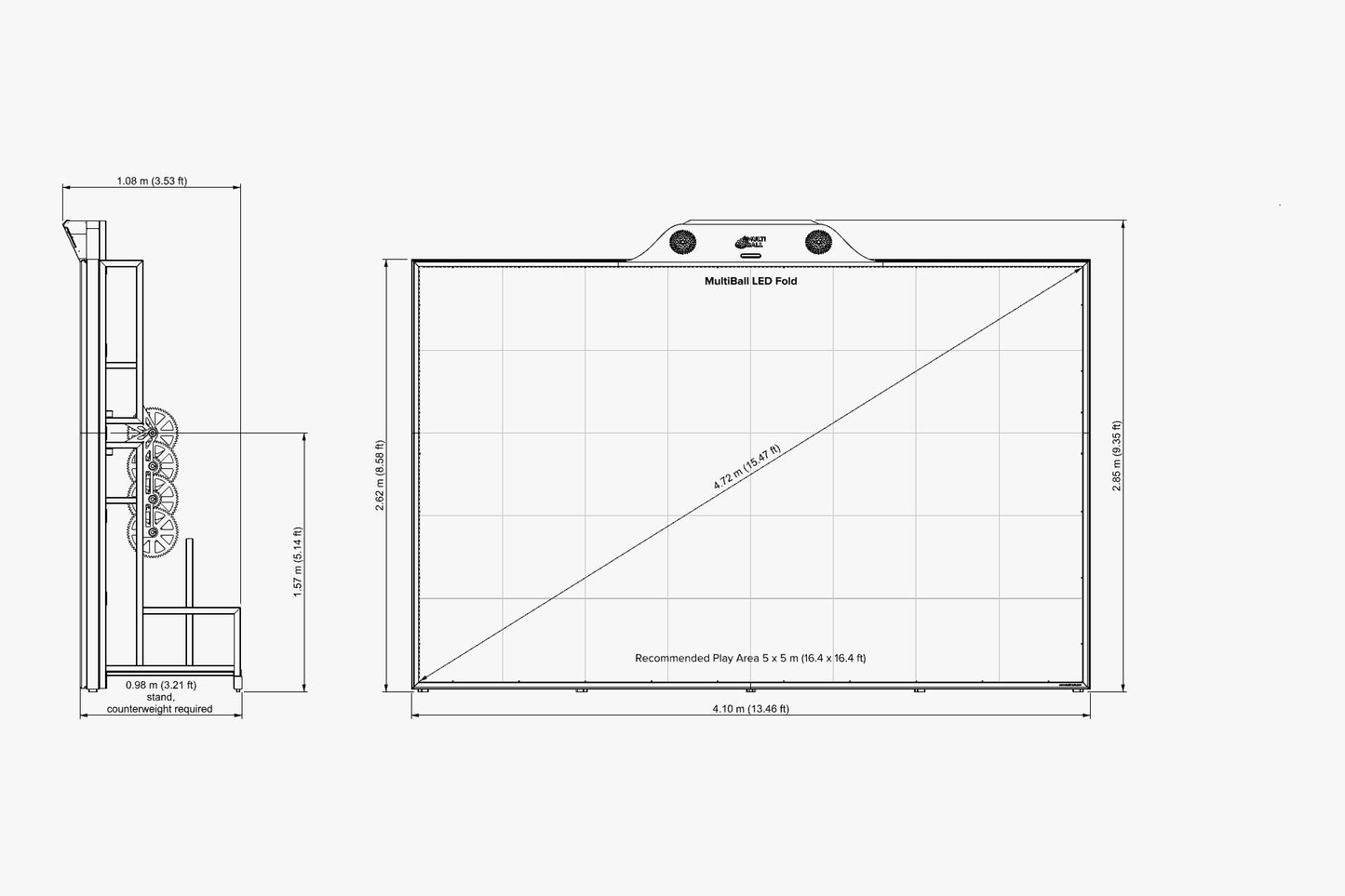 Measurements of the MultiBall LED Fold