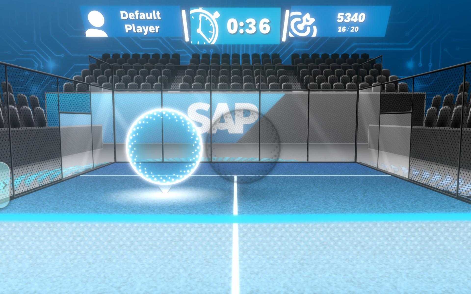 Custom Asset Flip of the Padel game for SAP done with the Asset Flip Interface for MultiBall