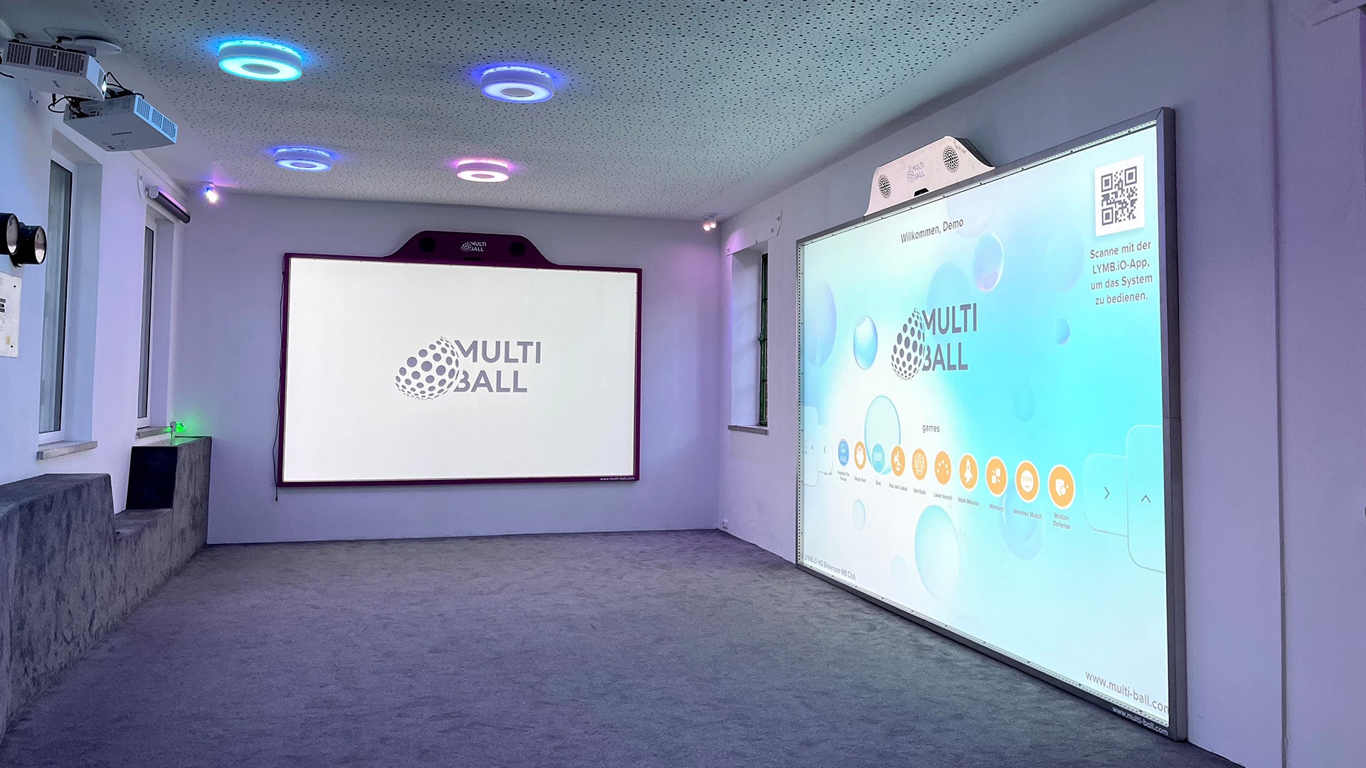 The MultiBall Mini and the MultiBall Club in the Showroom 1 