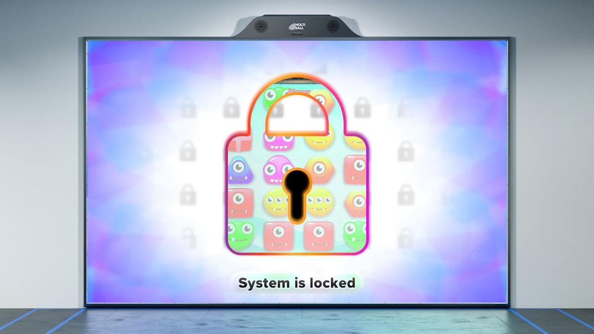 The MultiBall system in locked mode 